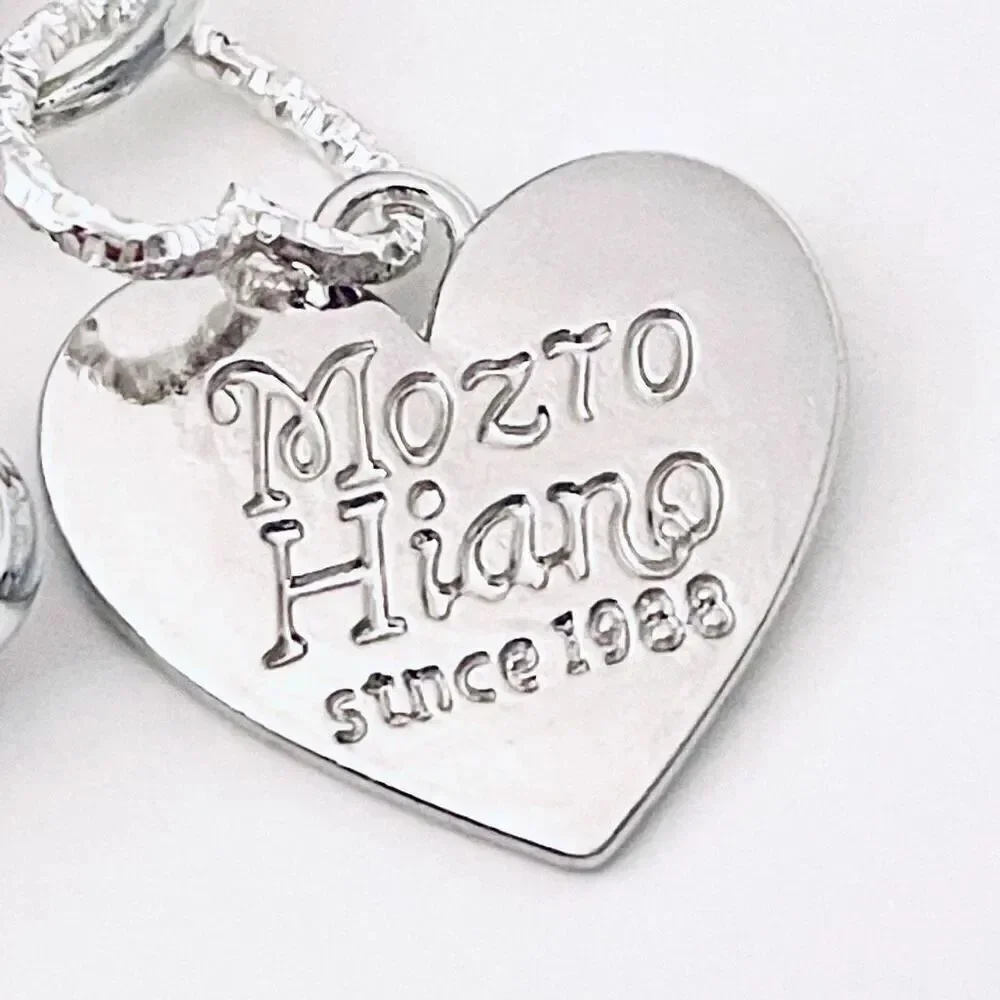 NWT Gorgeous Silver Metal Trendy Laser Balloon Art Dog Shiny Keychain Bag Charm